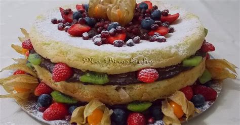 Naked Cake De Laranja Chocolate Na Biroskinha