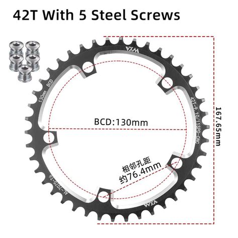 Звезда VXM 38-60T зуба 130 BCD Черный С винтом - купить с доставкой по ...