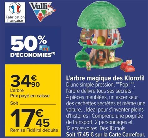 Promo Vulli L Arbre Magique Des Klorofil Chez Carrefour