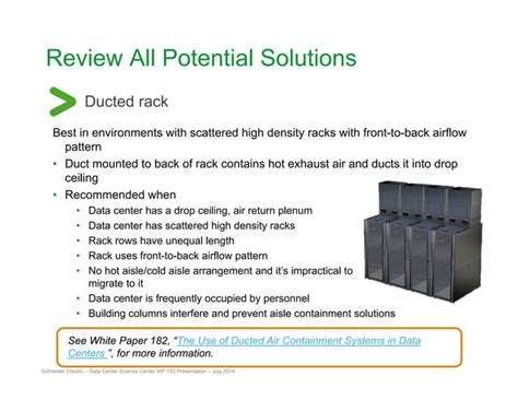 Implementing Hot And Cold Air Containment In Existing Data Centers PDF Logistics Business