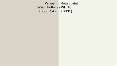 Valspar Warm Putty A Vs Jotun Paint White Side By Side