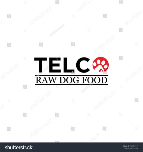 Dog Food Logo Design Template เวกเตอร์สต็อก ปลอดค่าลิขสิทธิ์