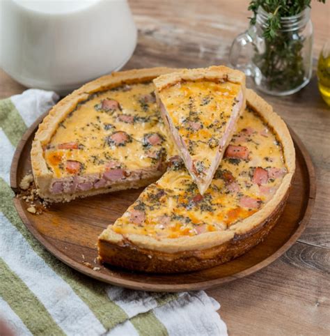 Открытый пирог киш - рецепт приготовления