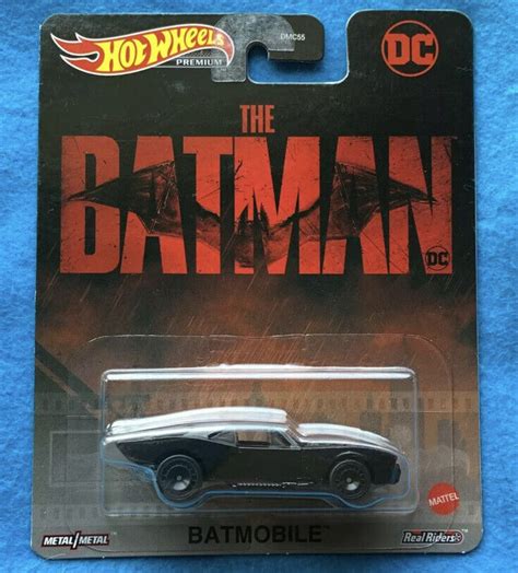 Mavin Hot Wheels DC The Batman Movie Hot Wheels Premium BATMOBILE Real Riders NEW