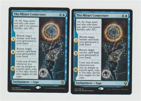 The Mirari Conjecture X2 Dominaria Magic The Gathering Rare Blue Cards