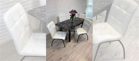 Кухонный стеклянный стол со стульями купить в Москве по низкой цене с ...