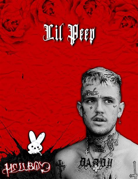 Lil Peep Poster Famous Rapper Lil Peep Wall Art Digital Print Etsy