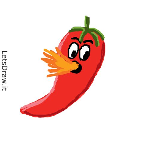 How To Draw Hot Pepper Skmmx6piz Png LetsDrawIt