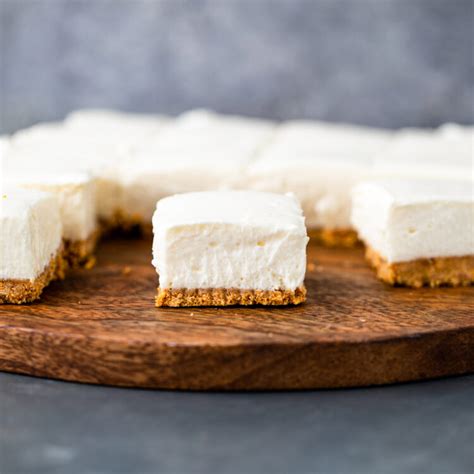 No Bake Cheesecake Bars Gimme Delicious