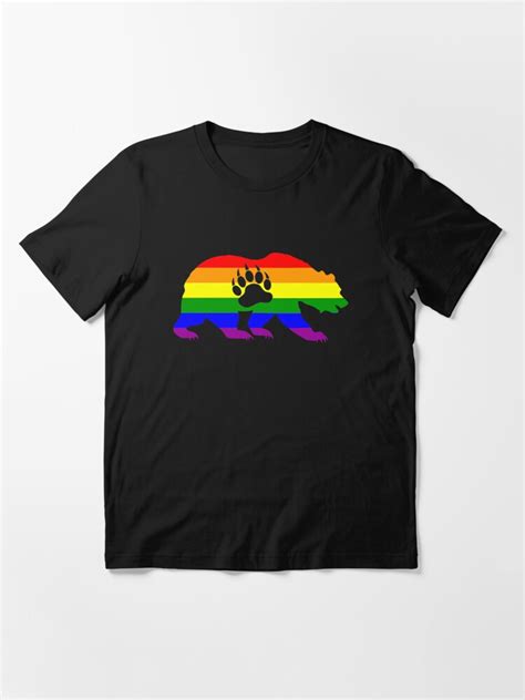 Gay Bear Pride Lgbt Flag Bear Paw T Shirt For Sale By Sleazoid