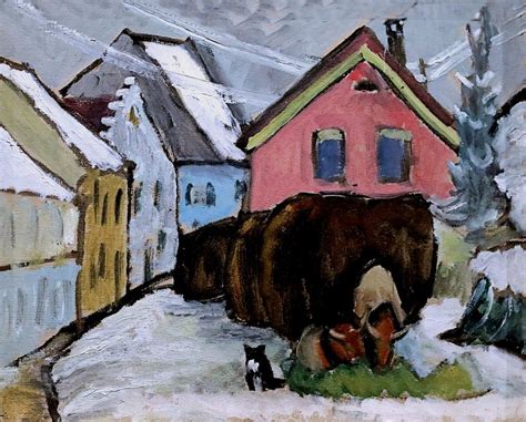 Gabriele M Nter Munich Wagon Loads Of Chaff Franz Marc Wassily