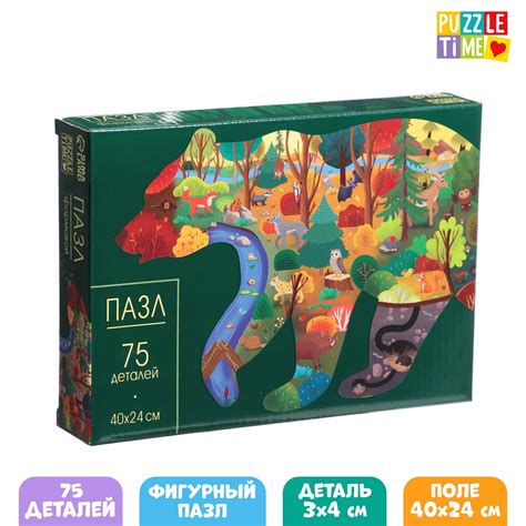 Фигурный пазл «Хозяин леса» (7689664) - Купить по цене от 185.00 руб ...