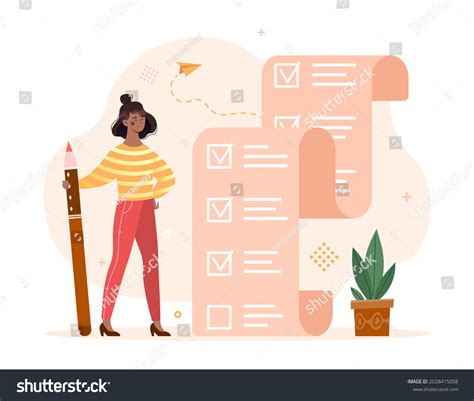 Employee With A Long List Of Tasks Images Stock Photos Vectors