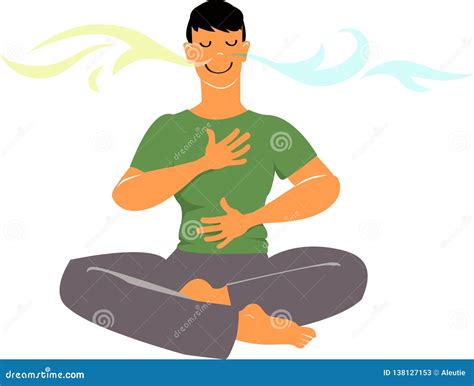 breathing cartoons illustrations vector stock images
