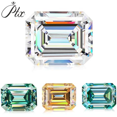 ptx champagne green def color loose moissanite diamond vvs clarity