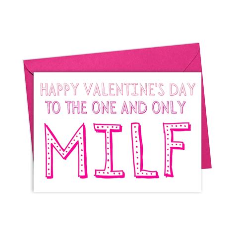 Milf Valentines Day Card For Her Valentines Day Card For Wife Dirty Valentine Card For Her Wife