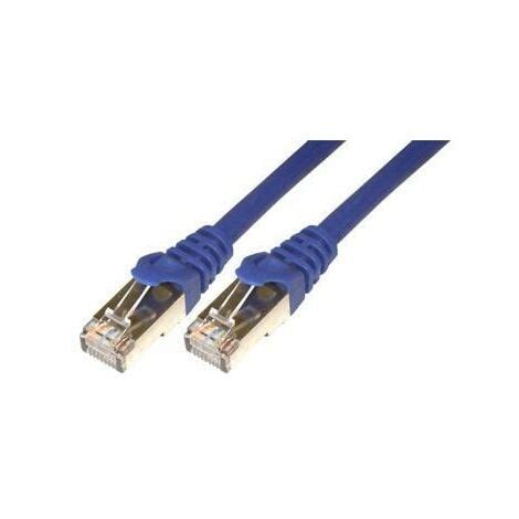 Cordon De Brassage RJ45 CAT 6 F UTP 50cm Bleu