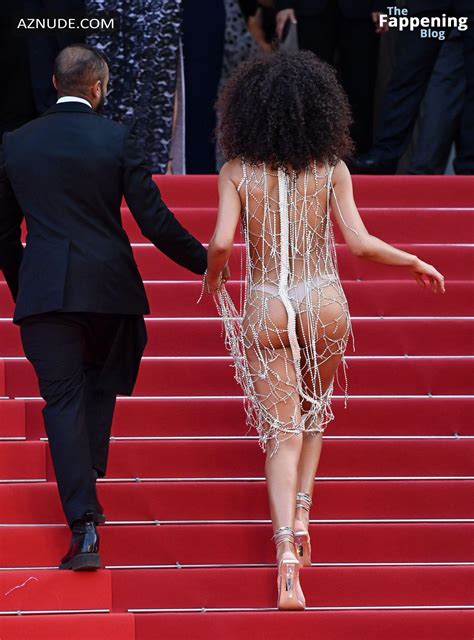 Leila Depina Flashes Her Sexy Nude Tits At Cannes Red Carpet Aznude