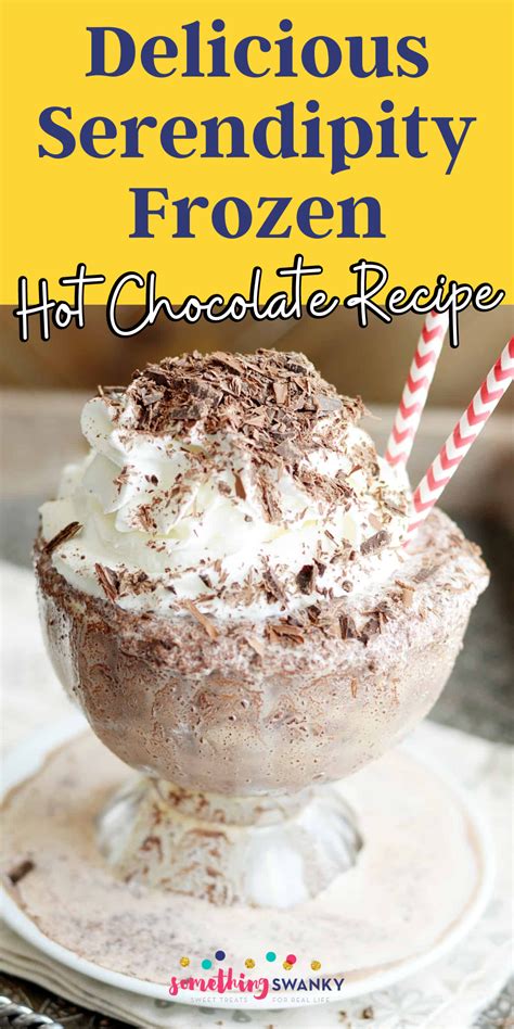 Serendipity Frozen Hot Chocolate Recipe Recipe Frozen Hot Chocolate Frozen Hot Chocolate