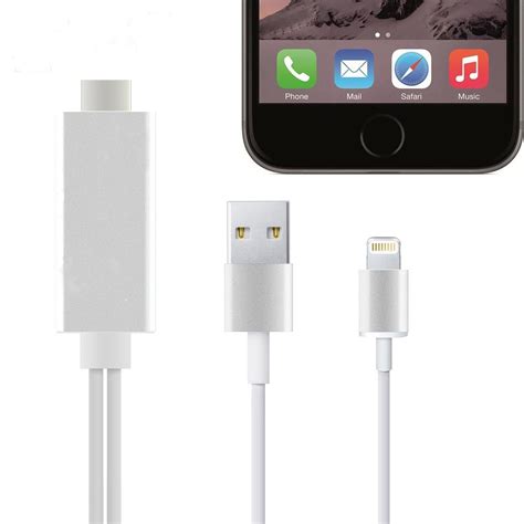 Feihe iPhone Lightning to HDMI Cable, 6.5Ft Lightning MHL To HDMI Cable ...