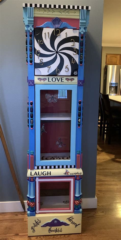 Whimsical Grandfather Clock | Repurposed grandfather clock, Grandfather ...