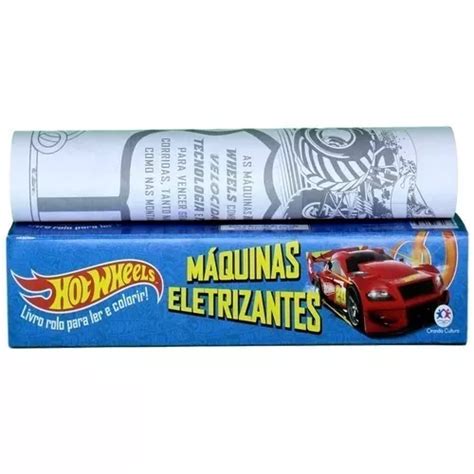 Livro De Rolo Hot Wheels Maquinas Eletrizantes Frete Gr Tis
