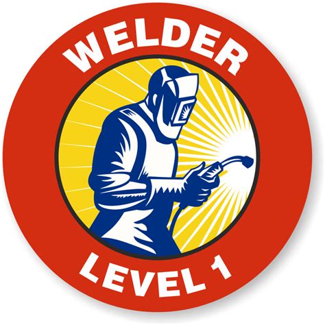 Hard Hat Stickers Welder