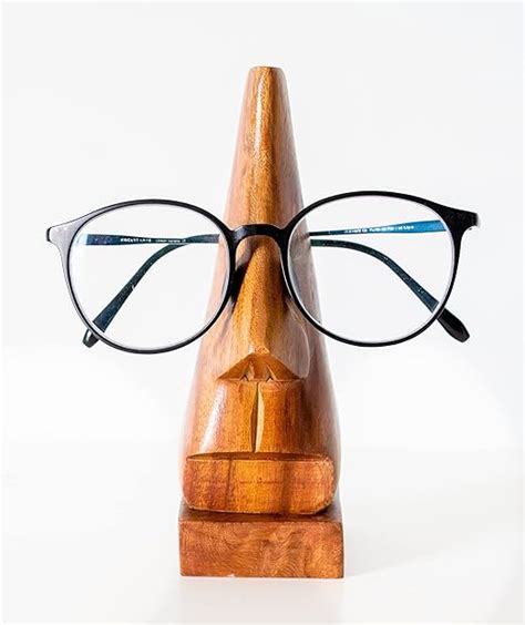 Wooden Nose Shaped Spectacle Holder Specs Keeper Eyeglass Holder Stand Home And Kitchen