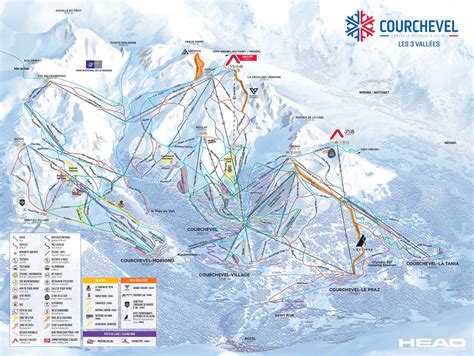 Courchevel Ski Resort Piste Maps