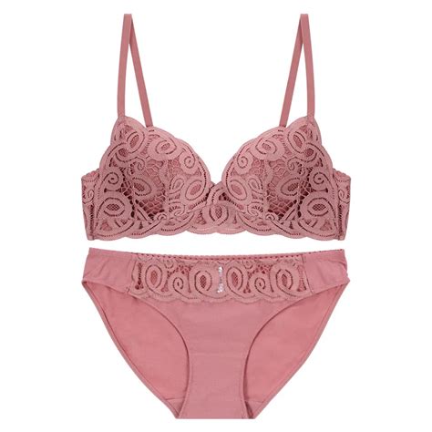 Oco Out Suti De Algod O Sem Fio E Calcinha Para Mulheres Lingerie Sexy Tri Ngulo