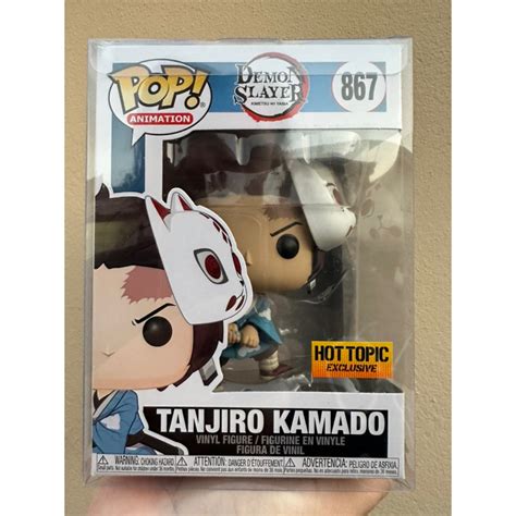 Funko Pop Demon Slayer Kimetsu No Yaiba Tanjiro Kamado W Mask Hot Topic Exclusive