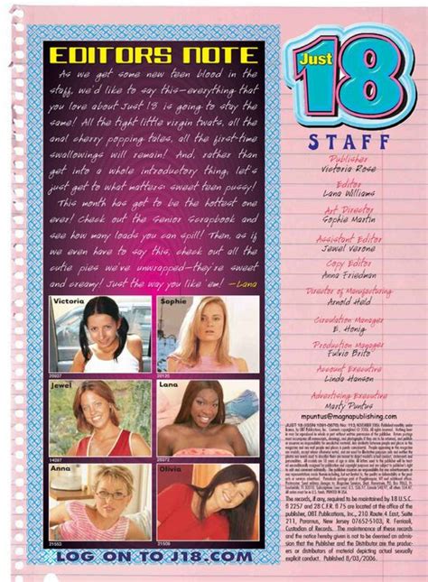Just 18 Magazine 2006 11 Just 18 Magazine 2006 11 03 Porn Pic
