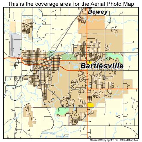 Aerial Photography Map of Bartlesville, OK Oklahoma