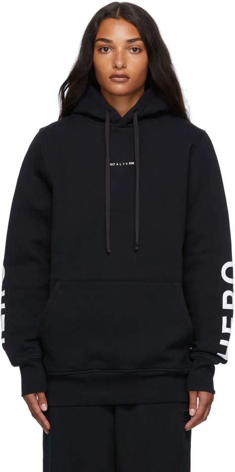 1017 Alyx 9sm Infared Logo Hoodie Ssense 1017 Alyx 9sm Knit Cuff Long Sleeve Hoodie Fleece