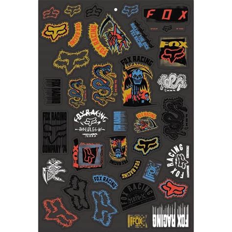 Fox Racing Possessed Sticker Sheet | ChapMoto.com