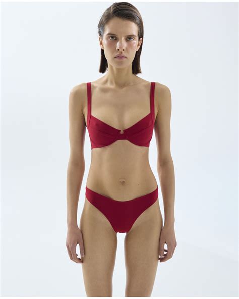 Купальник Double Red плавки стринги