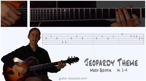 Learn to play the Jeopardy Theme (Merv Griffin) on Guitar | measures 1