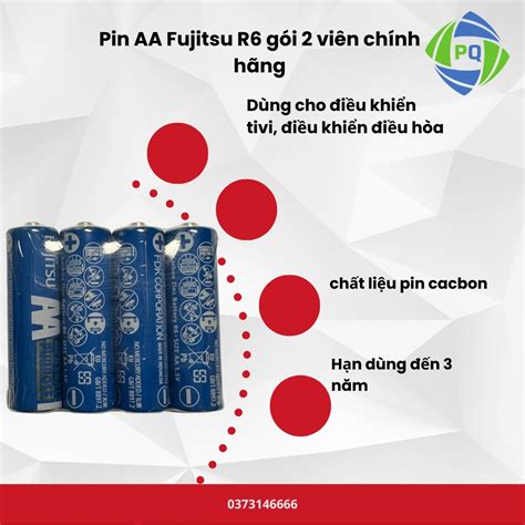 Pin Aa Fujitsu R6 Gói 2 Viên Chính Hãng Giá Rẻ