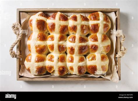 Easter Hot Cross Buns Stock Photo Alamy