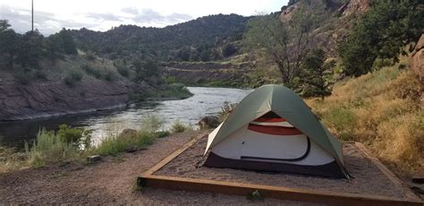 Camping, in a tent, down by the Arkansas River! [Southern Colorado