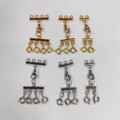 Wholesale Unicraftale Pcs Colors Styles Jewelry Clasps Kit