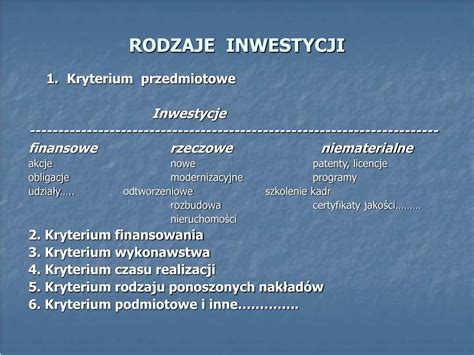 Ppt Ocena Ekonomicznej Efektywno Ci Inwestycji Podstawowa Literatura