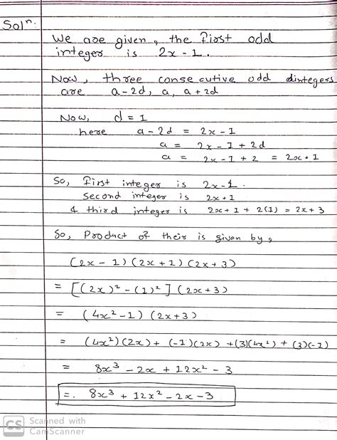 Write A Polynomial That Represents The Producct Of Three Consecutive