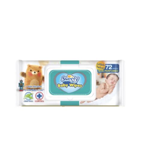 Jual Sweety Baby Wipes Non Perfumed 72 Sheets 500 Gr Shopee Indonesia