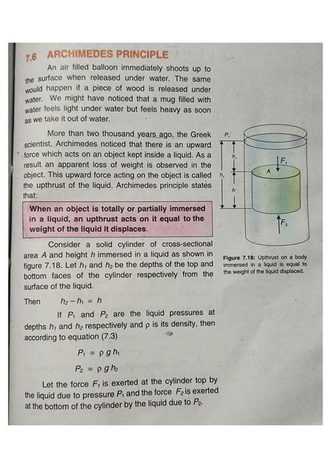 Solution Archimedes Principle And Principle Of Floatation Studypool