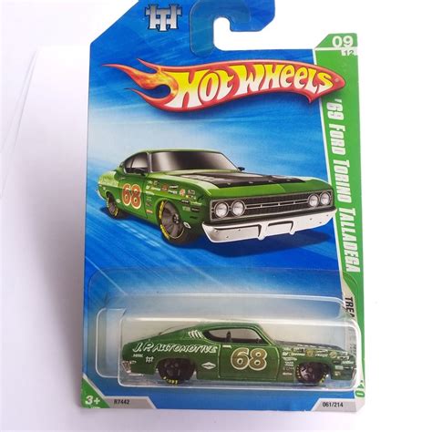 Hot Wheels 69 Ford Torino Talladega TREASURE HUNT Green 1 64 Scale Ford T HUNT