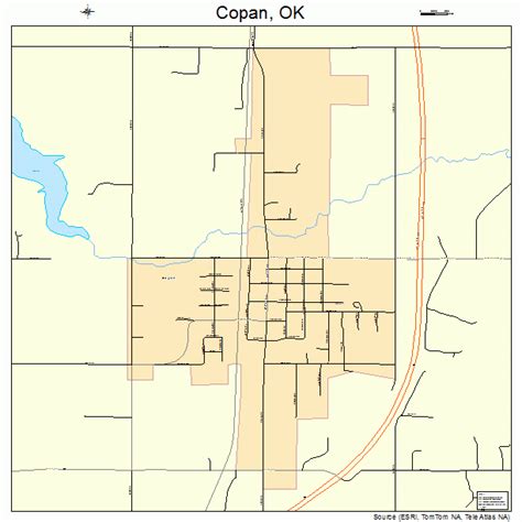 copan oklahoma street map