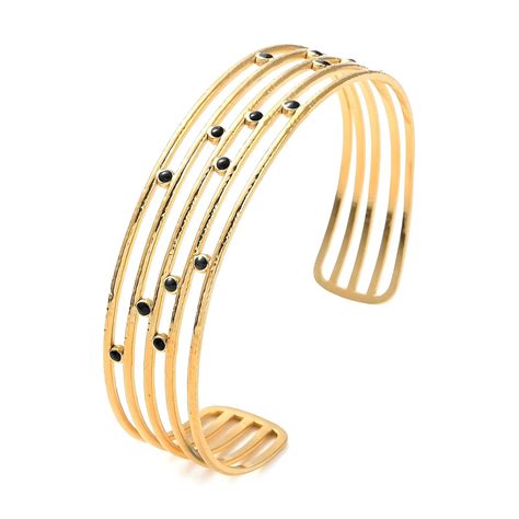 K Gold Plated Stainless Steel Bracelet Intensity Sku