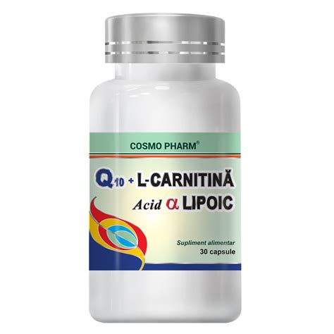 Q10 L Carnitina si Acid α Lipoic 30 capsule Cosmopharm Dr Max