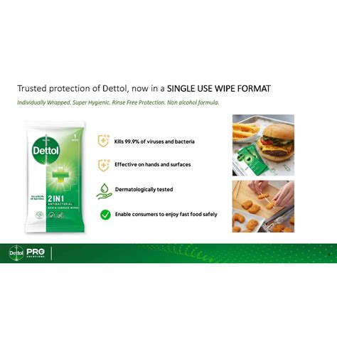 Dettol Original Anti Bacterial Wet Wipes Tissue In Individually